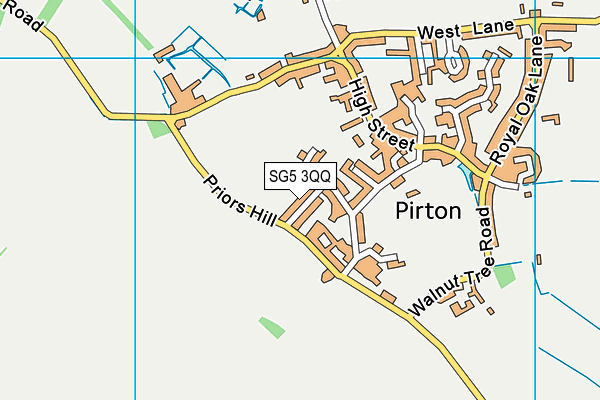 SG5 3QQ map - OS VectorMap District (Ordnance Survey)