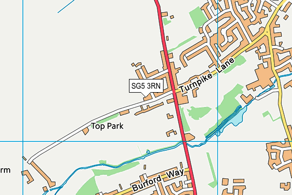 Map of HITCHIN ESTATES LIMITED at district scale