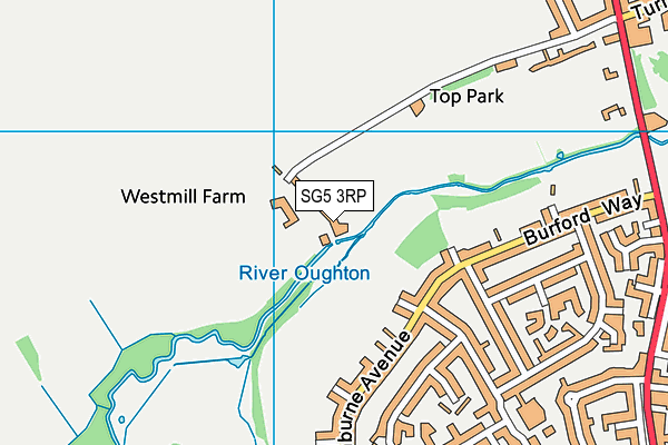 SG5 3RP map - OS VectorMap District (Ordnance Survey)