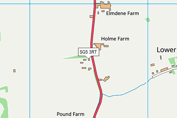 SG5 3RT map - OS VectorMap District (Ordnance Survey)