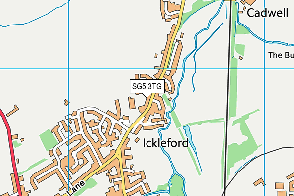 Ickleford Primary School map (SG5 3TG) - OS VectorMap District (Ordnance Survey)