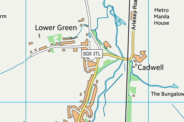 SG5 3TL map - OS VectorMap District (Ordnance Survey)