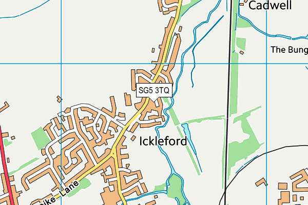 SG5 3TQ map - OS VectorMap District (Ordnance Survey)