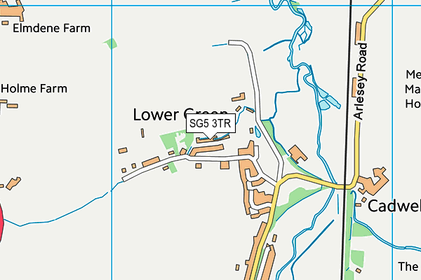 SG5 3TR map - OS VectorMap District (Ordnance Survey)