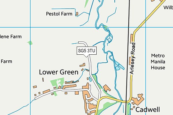 SG5 3TU map - OS VectorMap District (Ordnance Survey)