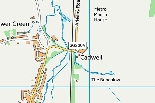 SG5 3UA map - OS VectorMap District (Ordnance Survey)