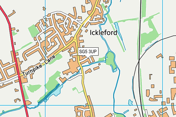 SG5 3UP map - OS VectorMap District (Ordnance Survey)