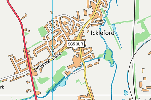 SG5 3UR map - OS VectorMap District (Ordnance Survey)