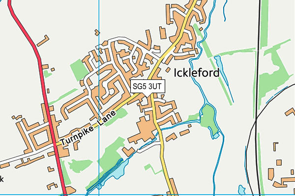 SG5 3UT map - OS VectorMap District (Ordnance Survey)