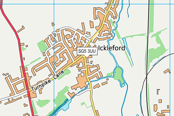 SG5 3UU map - OS VectorMap District (Ordnance Survey)