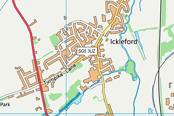 SG5 3UZ map - OS VectorMap District (Ordnance Survey)