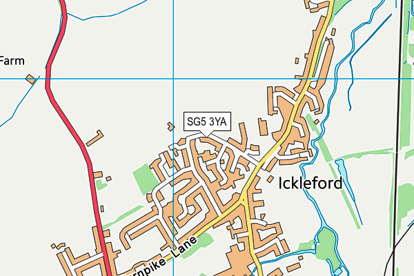 Ickleford Sports And Recreation Club map (SG5 3YA) - OS VectorMap District (Ordnance Survey)