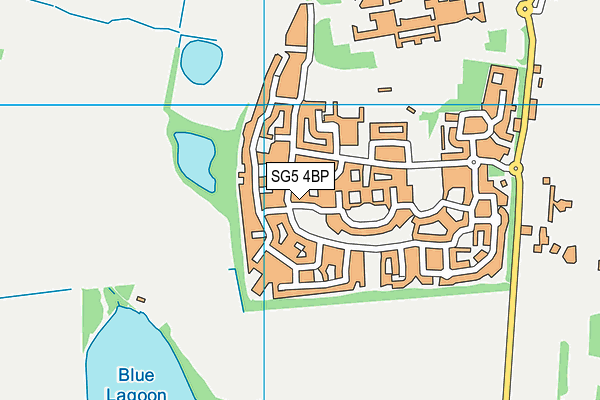 SG5 4BP map - OS VectorMap District (Ordnance Survey)