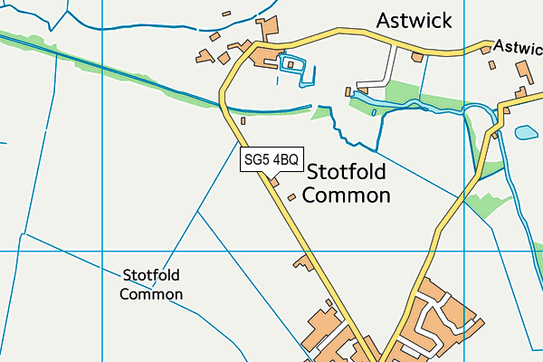 SG5 4BQ map - OS VectorMap District (Ordnance Survey)