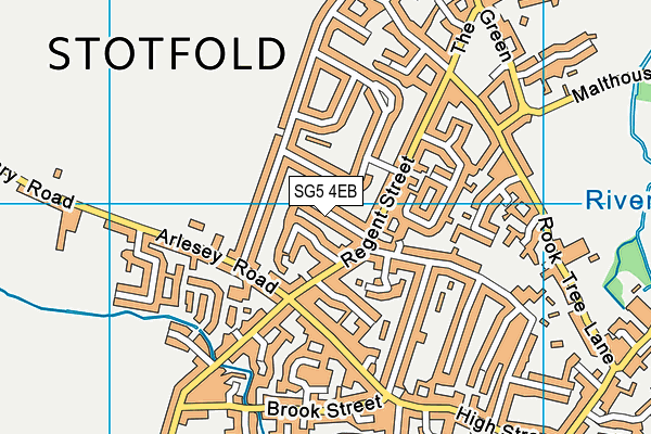 SG5 4EB map - OS VectorMap District (Ordnance Survey)