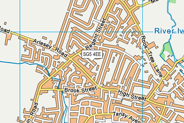 SG5 4EE map - OS VectorMap District (Ordnance Survey)