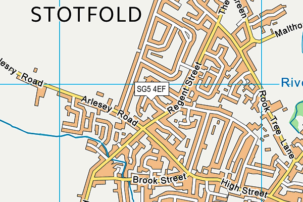 SG5 4EF map - OS VectorMap District (Ordnance Survey)