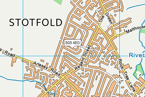 SG5 4EG map - OS VectorMap District (Ordnance Survey)