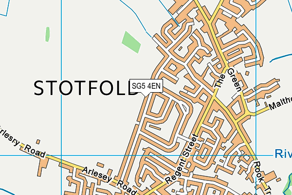 SG5 4EN map - OS VectorMap District (Ordnance Survey)