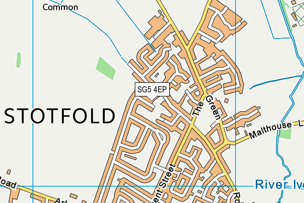 SG5 4EP map - OS VectorMap District (Ordnance Survey)