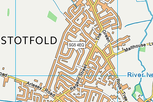 SG5 4EQ map - OS VectorMap District (Ordnance Survey)