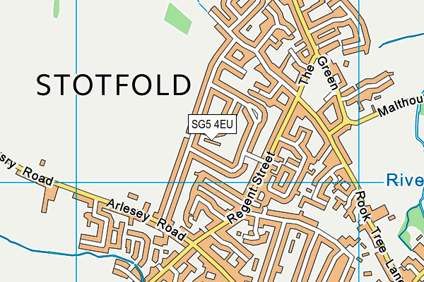 SG5 4EU map - OS VectorMap District (Ordnance Survey)