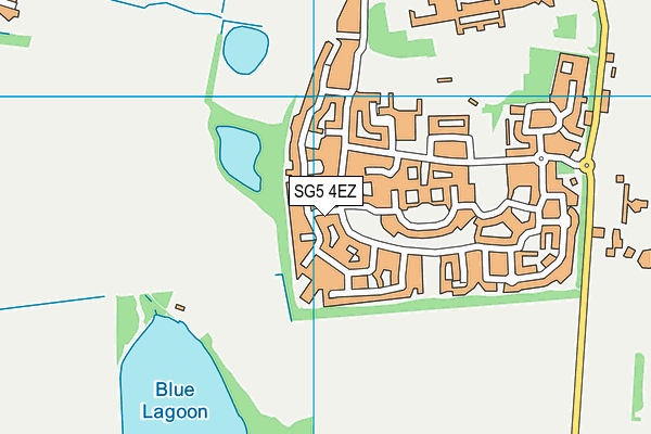 SG5 4EZ map - OS VectorMap District (Ordnance Survey)