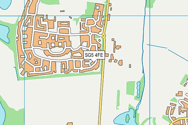 SG5 4FE map - OS VectorMap District (Ordnance Survey)