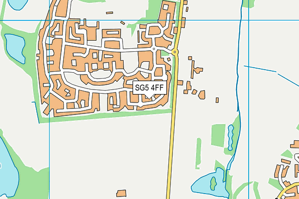 SG5 4FF map - OS VectorMap District (Ordnance Survey)