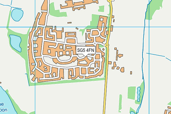 SG5 4FN map - OS VectorMap District (Ordnance Survey)
