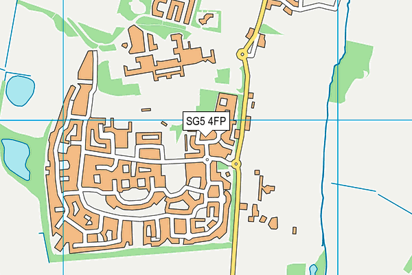 SG5 4FP map - OS VectorMap District (Ordnance Survey)
