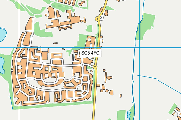 SG5 4FQ map - OS VectorMap District (Ordnance Survey)