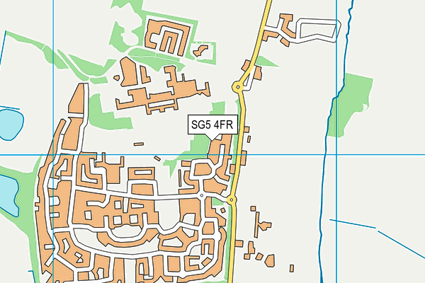 SG5 4FR map - OS VectorMap District (Ordnance Survey)