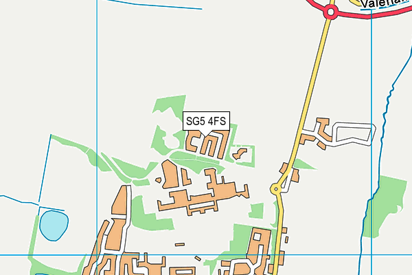 SG5 4FS map - OS VectorMap District (Ordnance Survey)