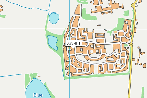 SG5 4FT map - OS VectorMap District (Ordnance Survey)