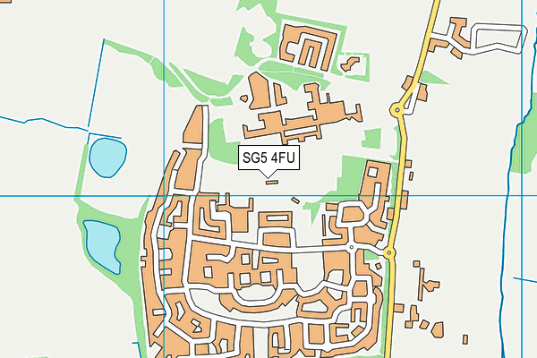 Fairfield Park map (SG5 4FU) - OS VectorMap District (Ordnance Survey)