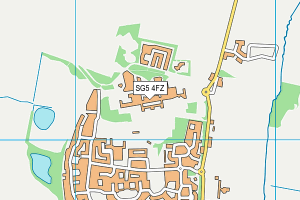 SG5 4FZ map - OS VectorMap District (Ordnance Survey)