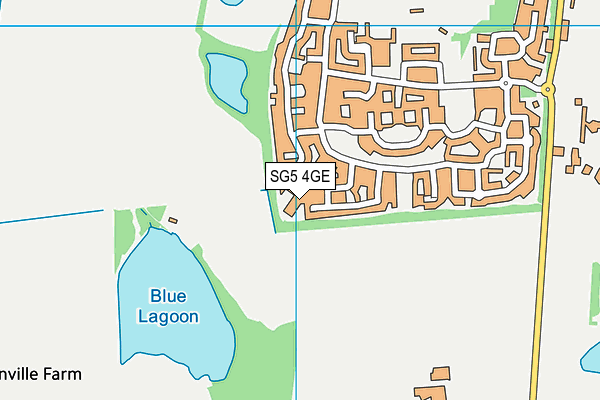 SG5 4GE map - OS VectorMap District (Ordnance Survey)