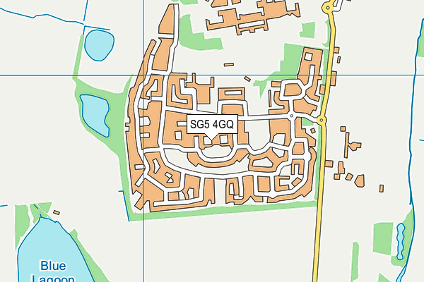 SG5 4GQ map - OS VectorMap District (Ordnance Survey)