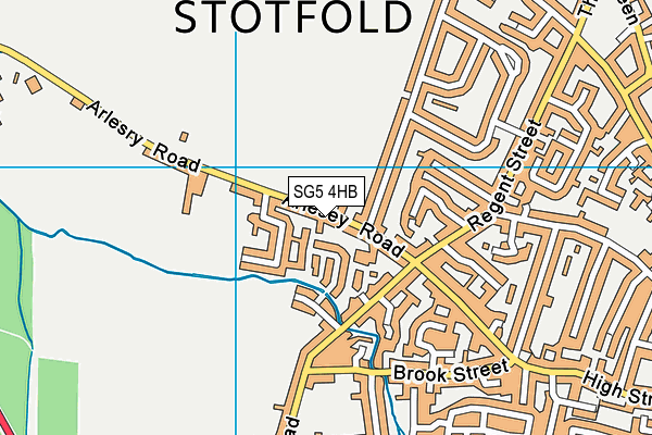 SG5 4HB map - OS VectorMap District (Ordnance Survey)