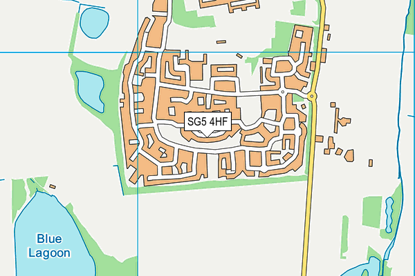 SG5 4HF map - OS VectorMap District (Ordnance Survey)
