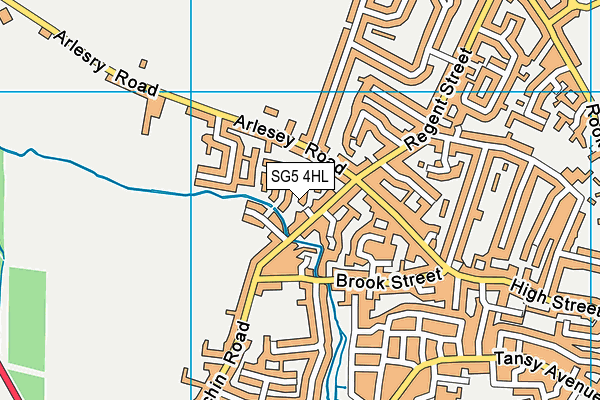 SG5 4HL map - OS VectorMap District (Ordnance Survey)