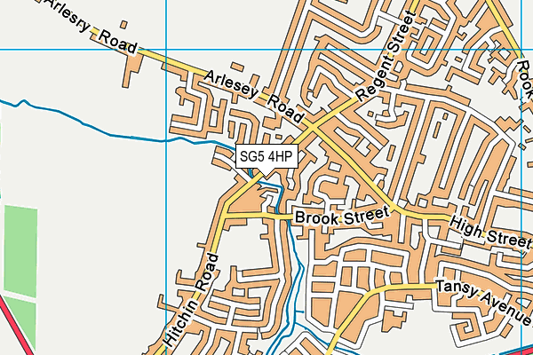 SG5 4HP map - OS VectorMap District (Ordnance Survey)