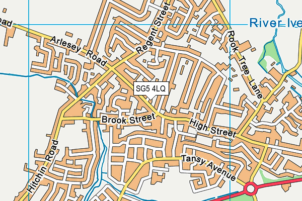 SG5 4LQ map - OS VectorMap District (Ordnance Survey)