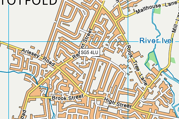 SG5 4LU map - OS VectorMap District (Ordnance Survey)