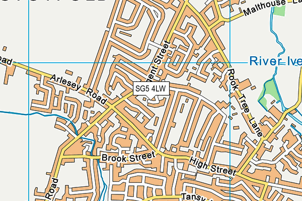 SG5 4LW map - OS VectorMap District (Ordnance Survey)