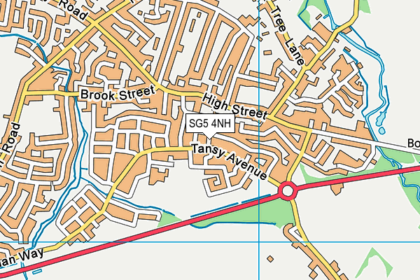 SG5 4NH map - OS VectorMap District (Ordnance Survey)