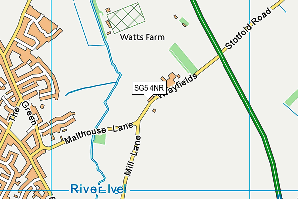 SG5 4NR map - OS VectorMap District (Ordnance Survey)