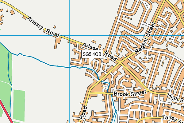 SG5 4QB map - OS VectorMap District (Ordnance Survey)
