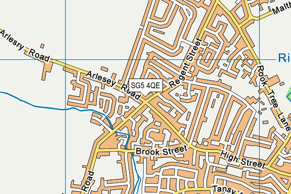SG5 4QE map - OS VectorMap District (Ordnance Survey)